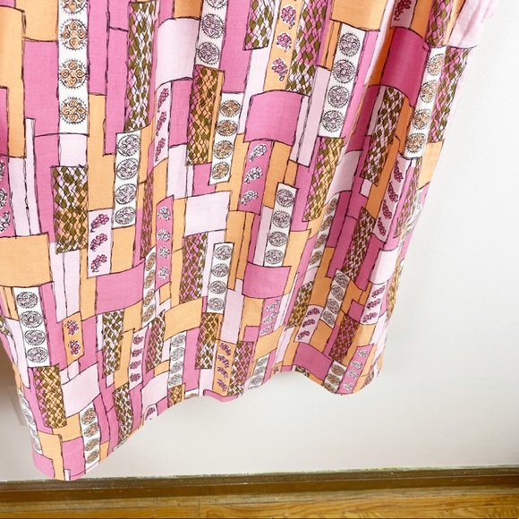 ❌SOLD❌VTG 60s Handmade Novelty Print House Dress - Picture 4 of 11